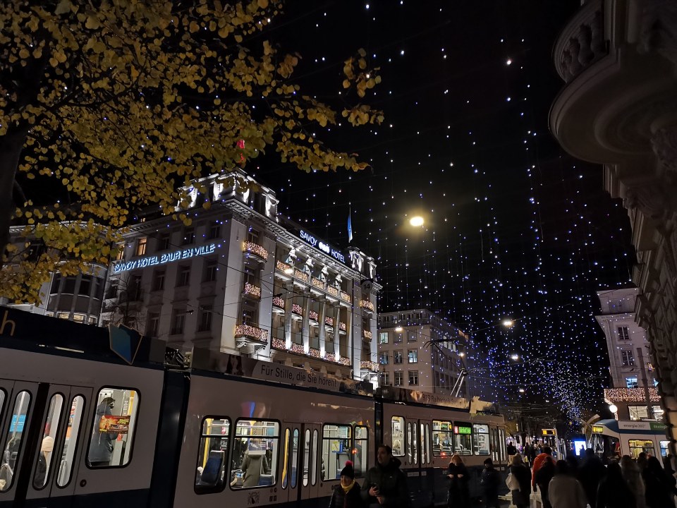 le marché de Noël à Zurich.