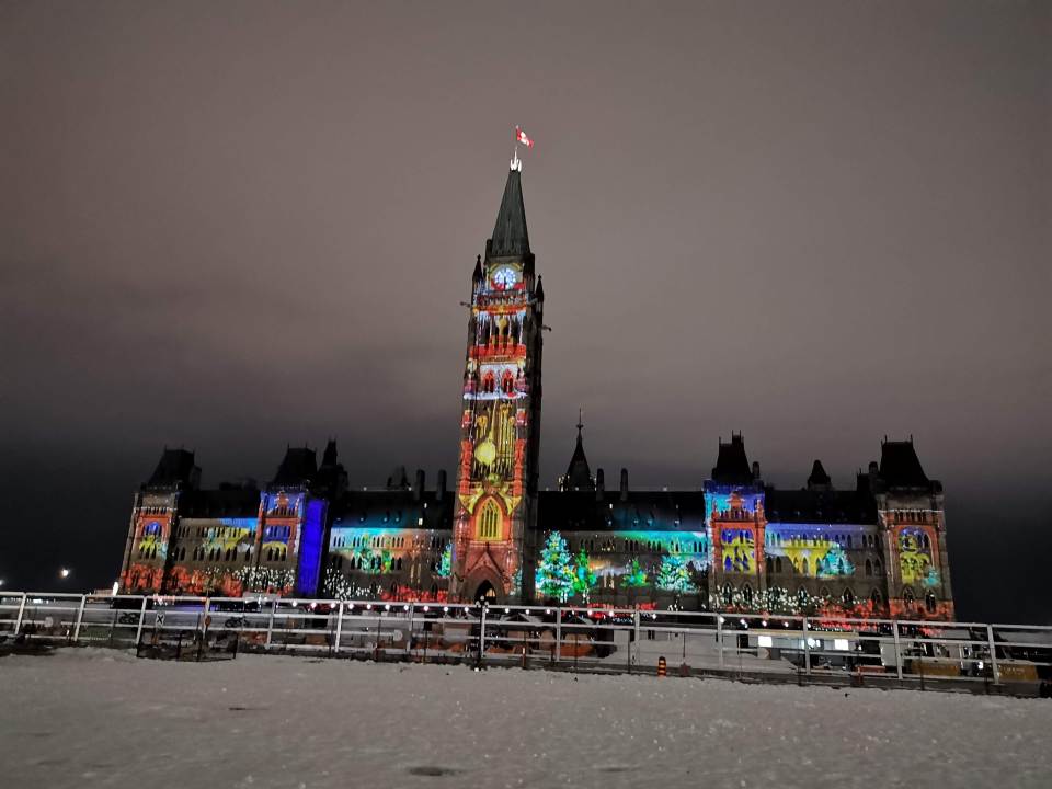 Lumières de Noël au Canada