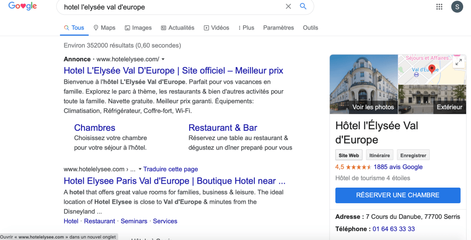 préparer un voyage : google