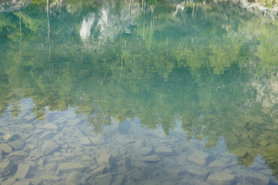le lac bleu à Champclause en Haute Loire
