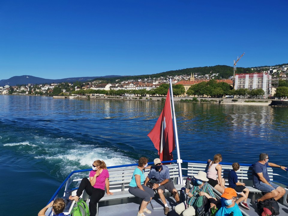 Lac de Neuchâtel en Suisse