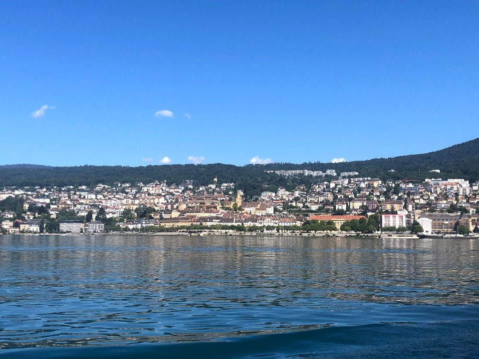 Lac de Neuchâtel en Suisse
