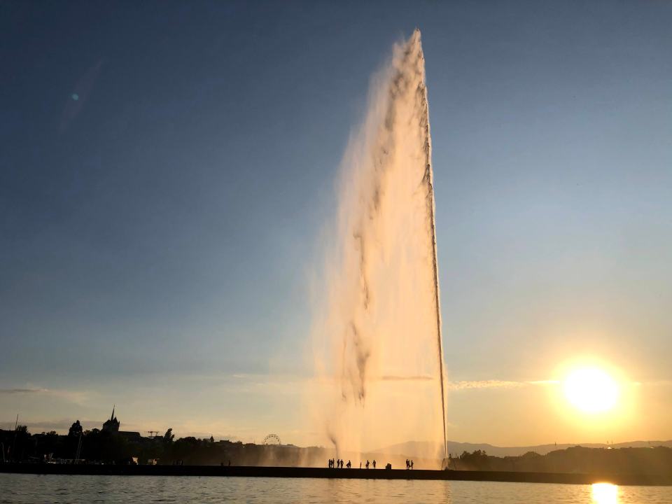 Pédalo sur le Lac Léman