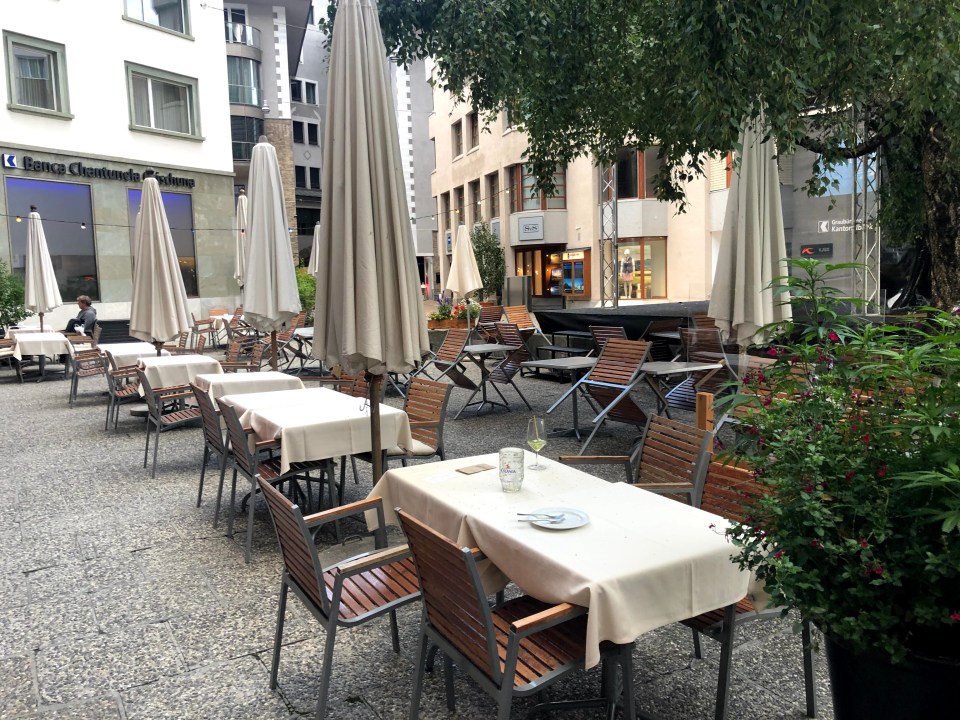 restaurant  pour un weekend à Saint Moritz