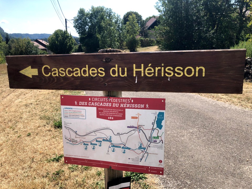 Les cascades du Hérisson dans le Jura