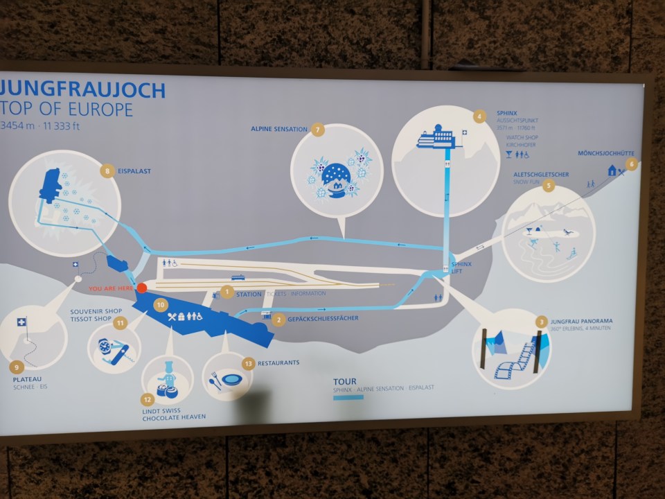 gare de la Jungfraujoch, la plus haute d'Europe 
