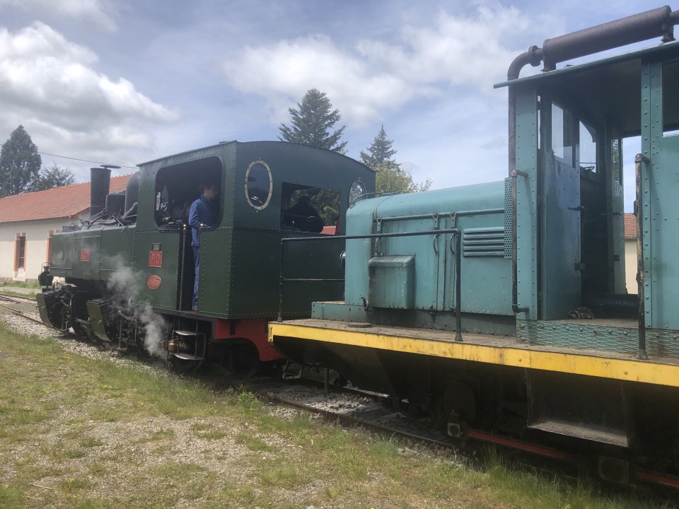 A bord du train le Velay Express en Haute Loire