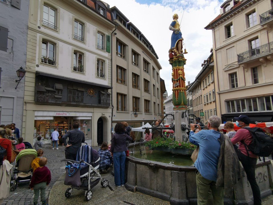 la place de la Palud à Lausanne 