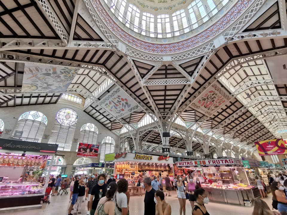 Marché central à Valence en Espagne