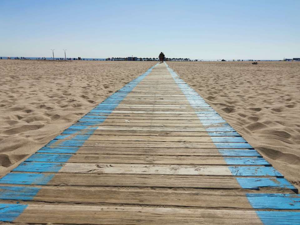 plage Del Cabanyal à Valence en Espagne 