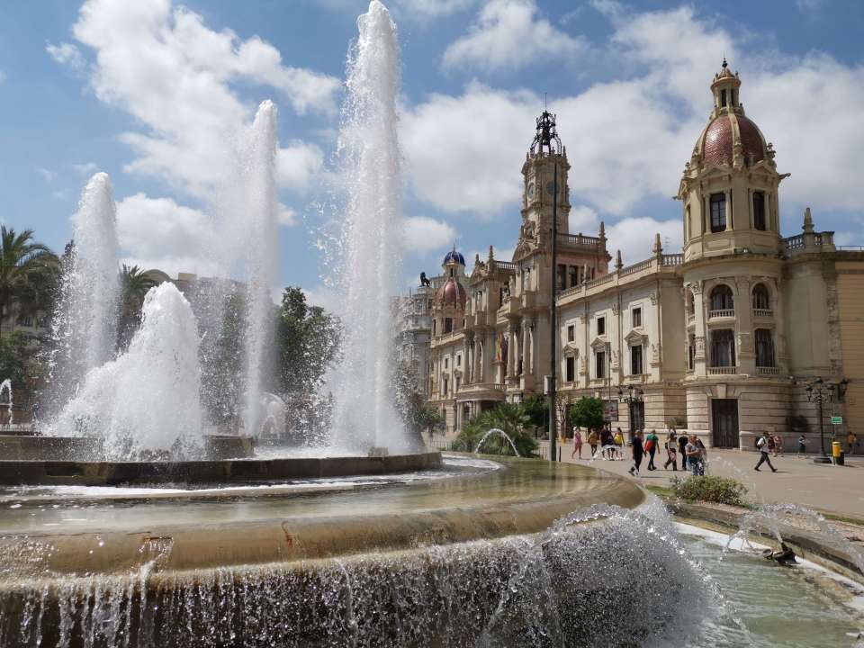 Plaza Del Ayuntamiento à Valence en Espagne 