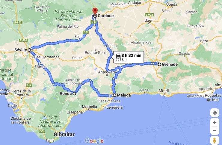 partir en Andalousie : itinéraire d'une semaine 