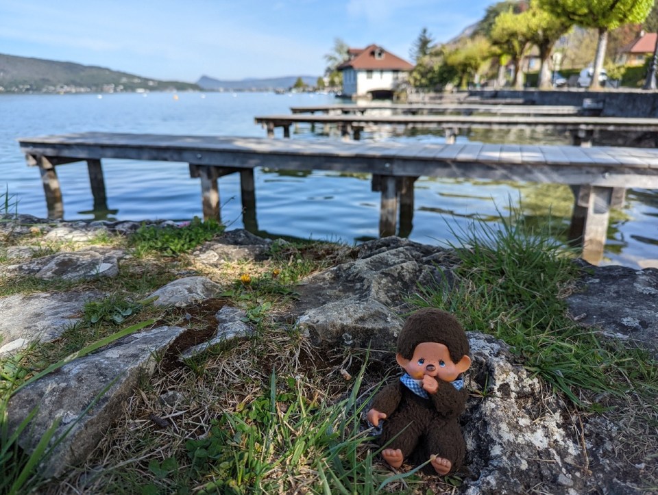 Kiki au lac d'Annecy