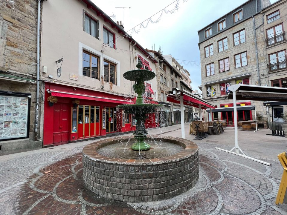 quartier Saint Jacques avec la rue Martyrs de Vingré à Saint Etienne