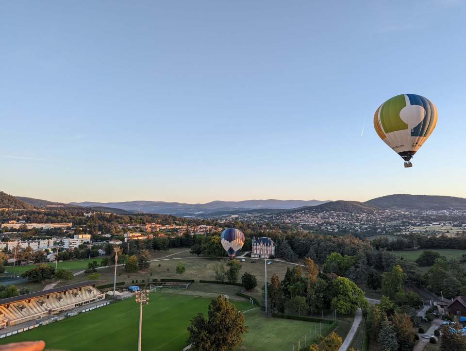décollage montgolfière en Ardèche