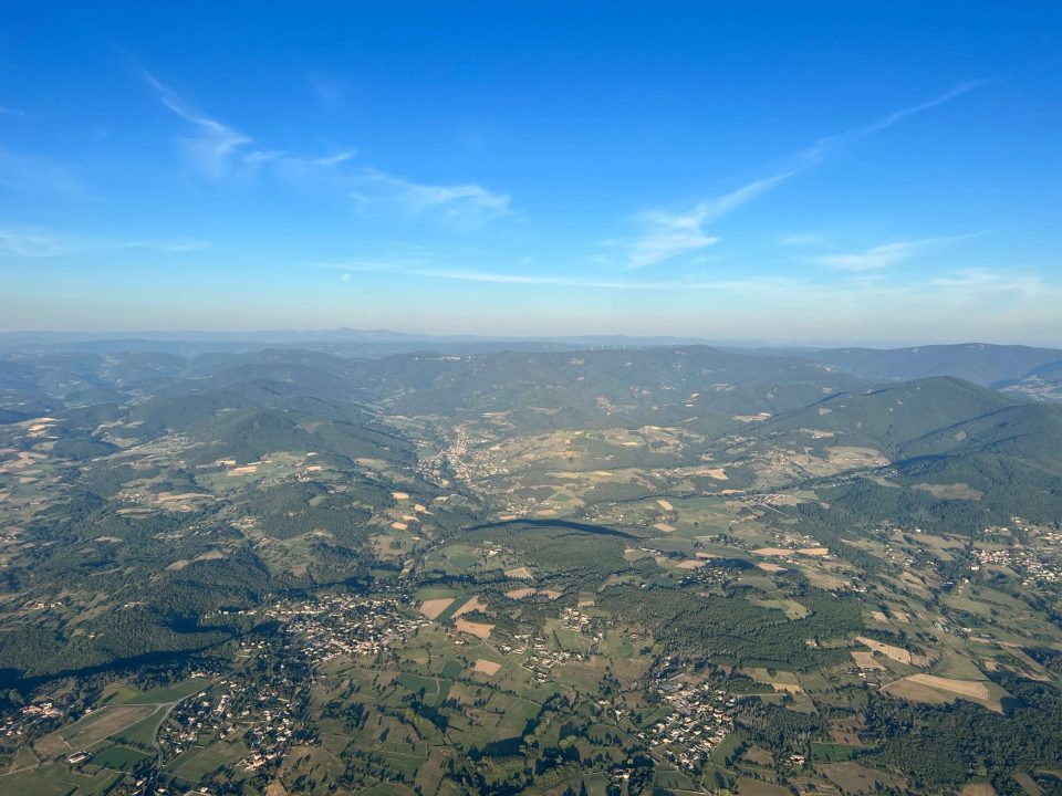 premier vol en montgolfière en Ardèche