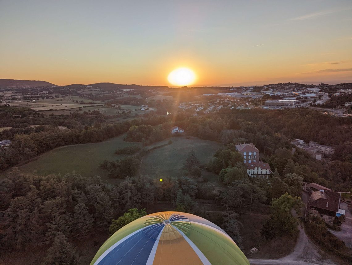 vol en montgolfière en Ardèche