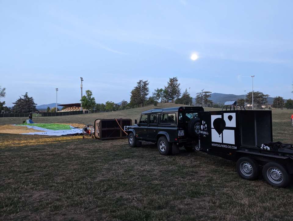 installation montgolfière en Ardèche