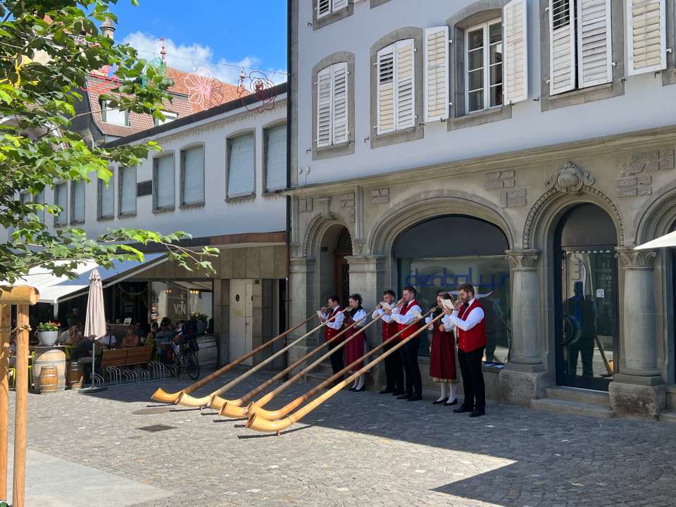 joueurs de cor en Suisse
