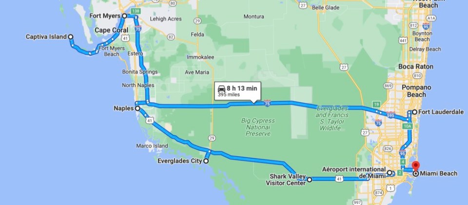 Itinéraire en Floride 