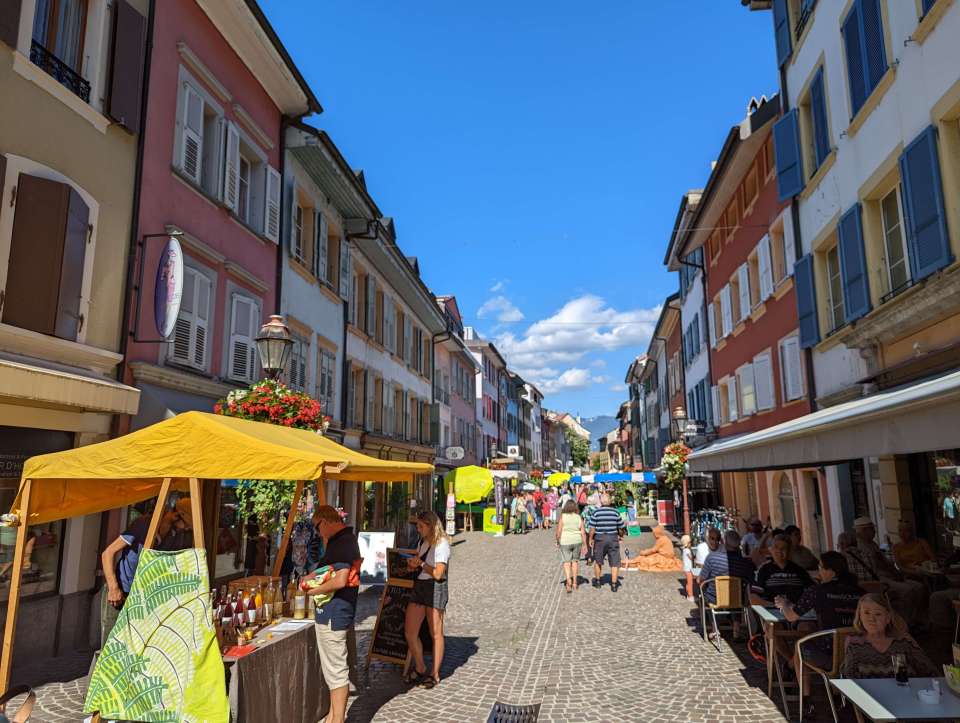 marché à Yverdon-les-Bains