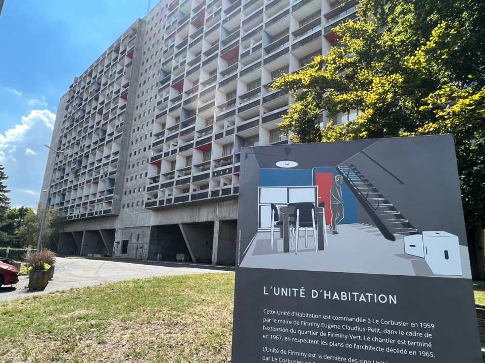 unité d'habitation sur le site Le Corbusier de Firminy