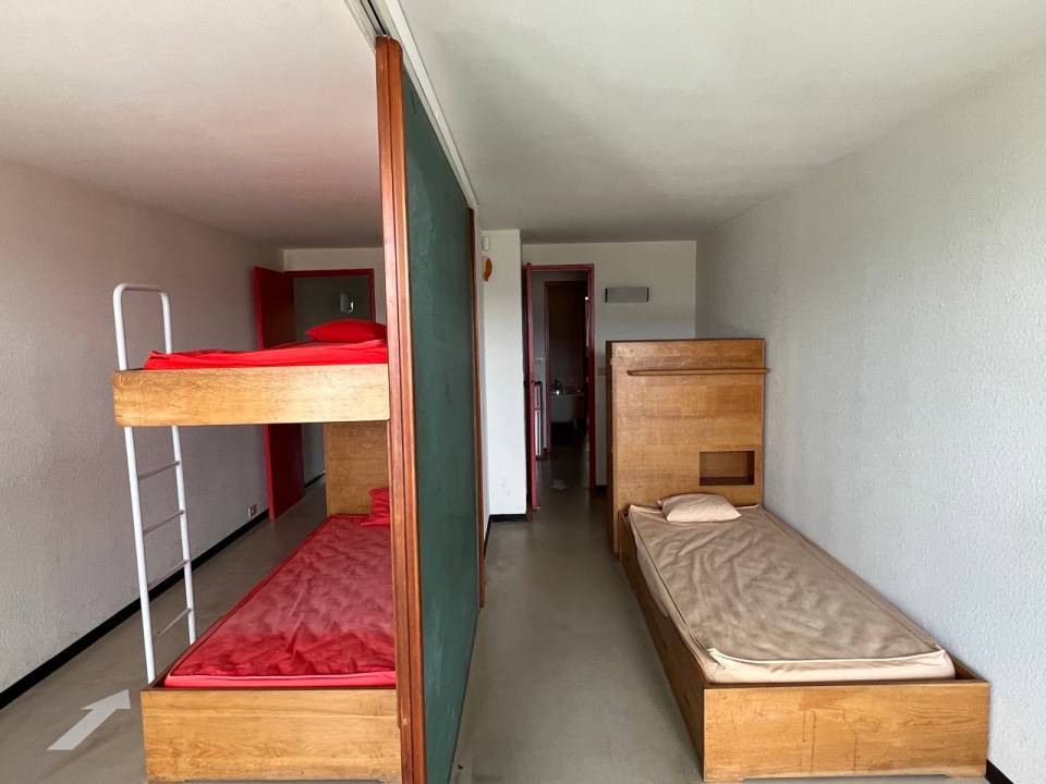 appartement témoin dans l'unité d'habitation sur le site Le Corbusier de Firminy