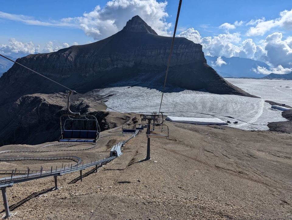 ice express avant d'atteindre le glacier walk