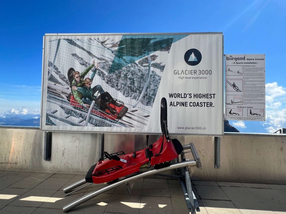 alpine coaster Diablerets en Suisse