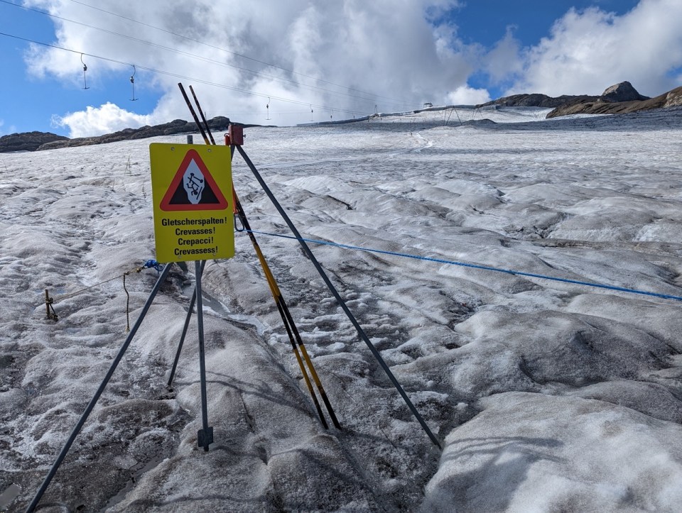 glacier Walk aux diablerets dans le canton de Vaud en Suisse
