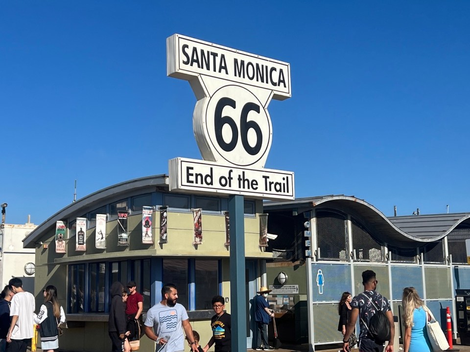 fin route 66 à Santa Monica