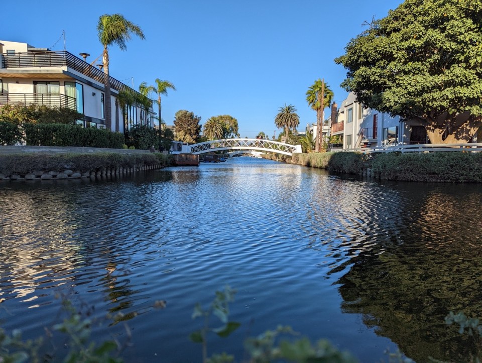 les canaux de Venice Beach, Los Angeles