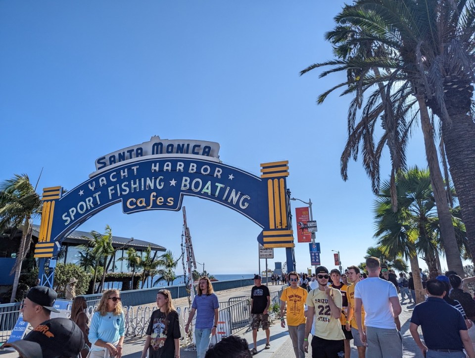 plage de Santa Monica à Los Angeles