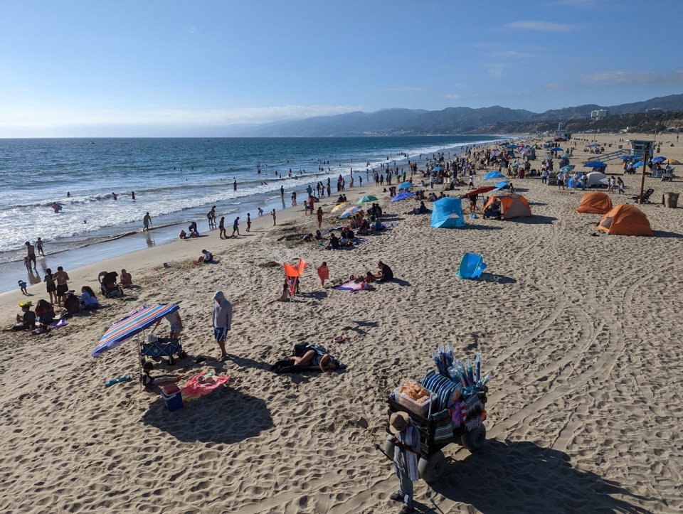 plage de Santa Monica à Los Angeles