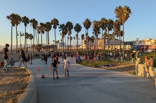 rollers à Venice Beach, Los Angeles