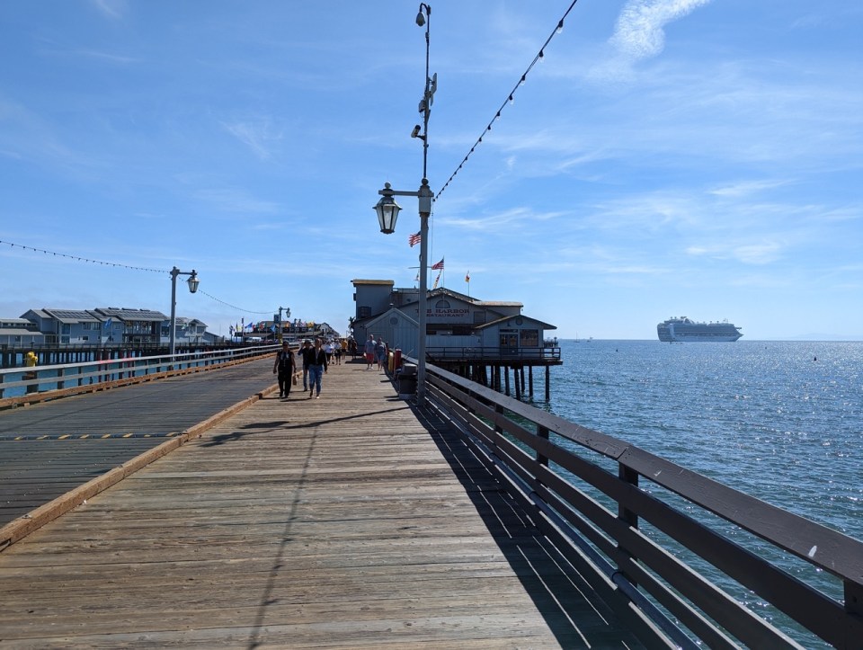 Stearns wharf à Santa Barbara 