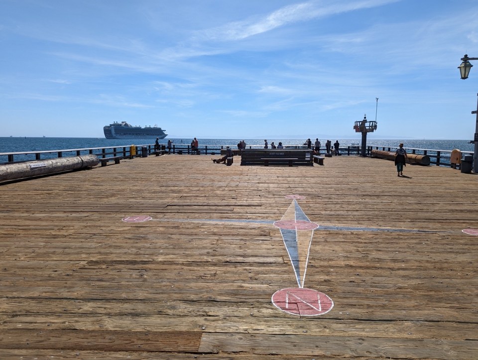Stearns wharf à Santa Barbara 