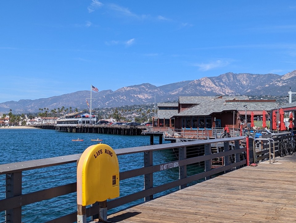 Stearns wharf à Santa Barbara 