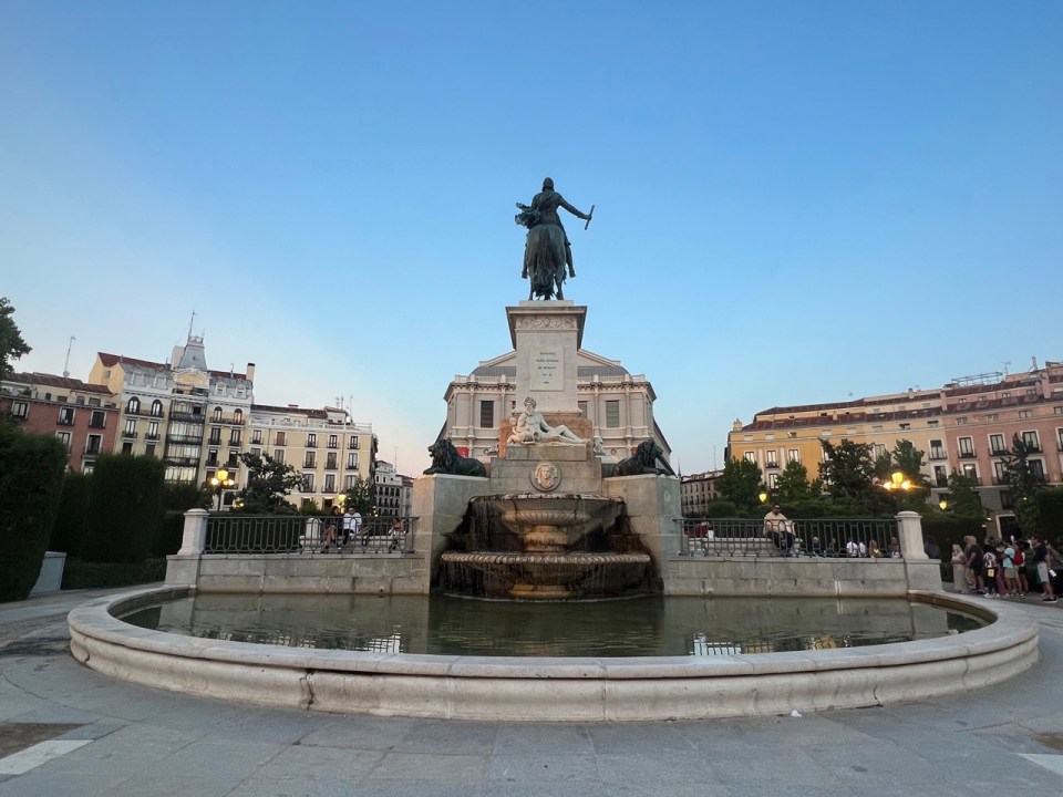Plaza Oriente à Madrid