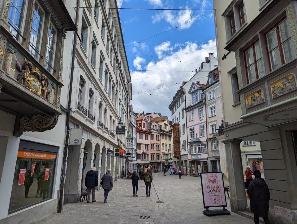 visiter la vieille ville de Saint-Gall