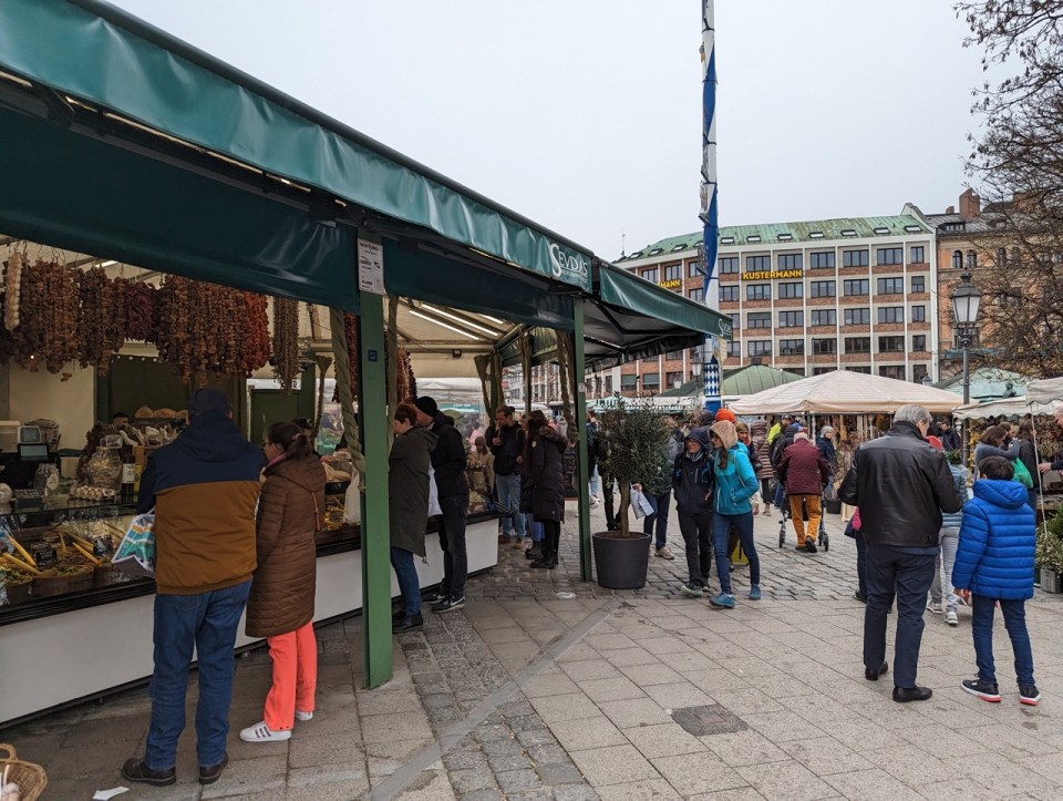 marché des victuailles à Munich