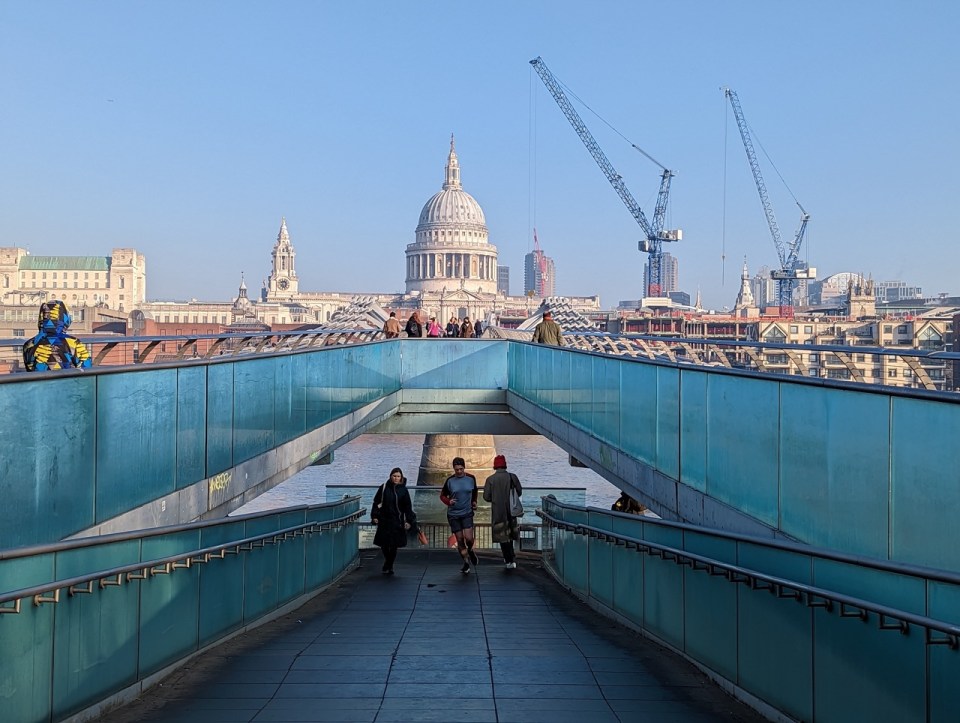 le Millenium Bridge à Londres 