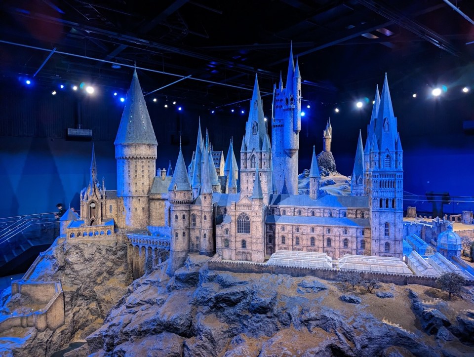 la maquette Poudlard dans les studios Harry Potter de Londres