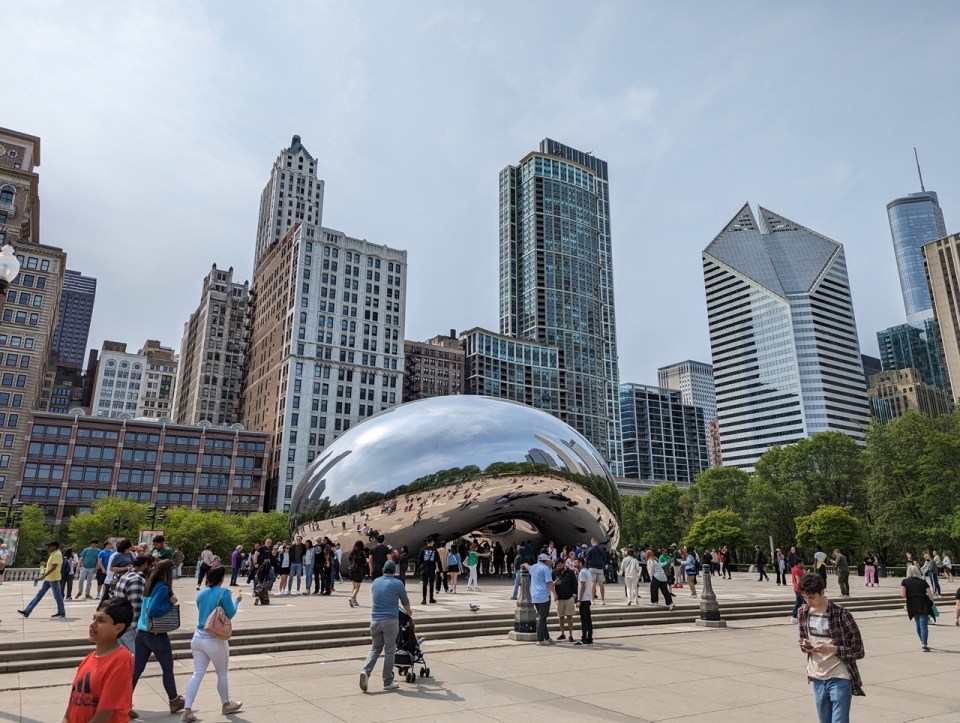 Le Bean au Millenium Park à Chicago