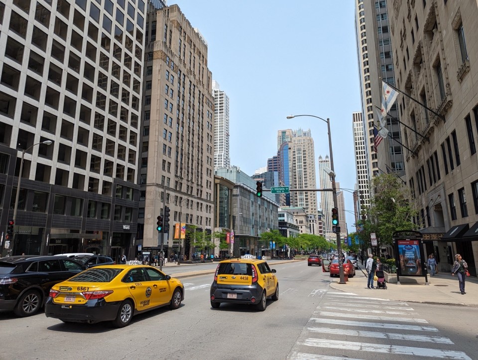 shopping sur la Michigan Avenue 