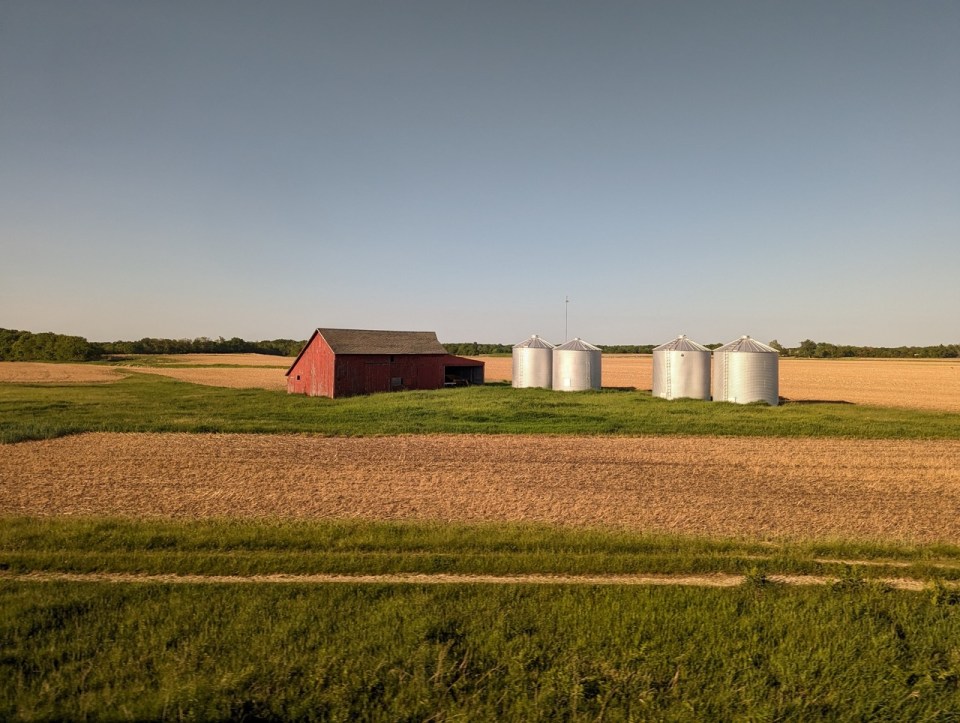 paysages de l’Iowa à bord California Zephyr