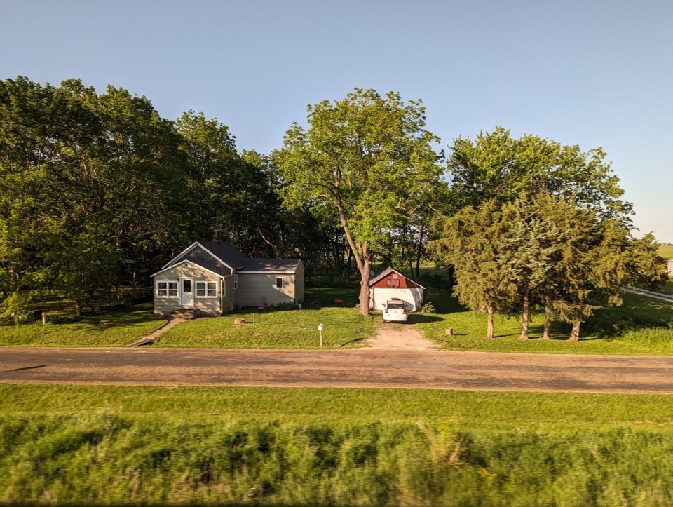 paysages de l’Iowa à bord California Zephyr