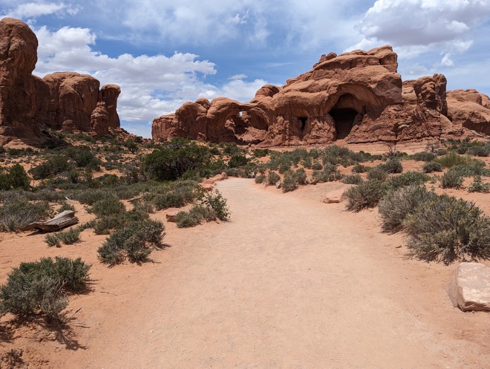 Double Arch au parc national d'Arches