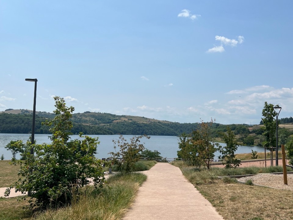lac de Villerest à côté de Roanne