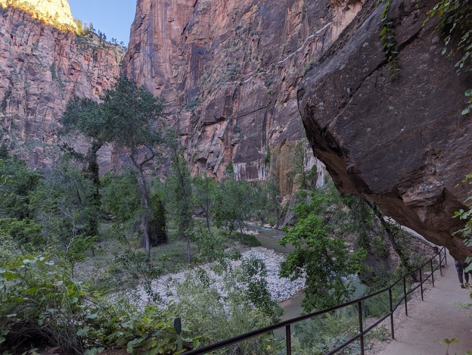 randonnée Riverside Walk à Zion National Park